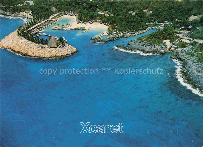 Xcaret Mexico Vista desde el Mar Hacia las Caletas