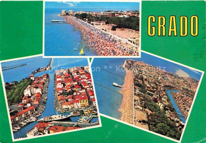 GRADO Gorizia IT Luftbild Strand Hafen