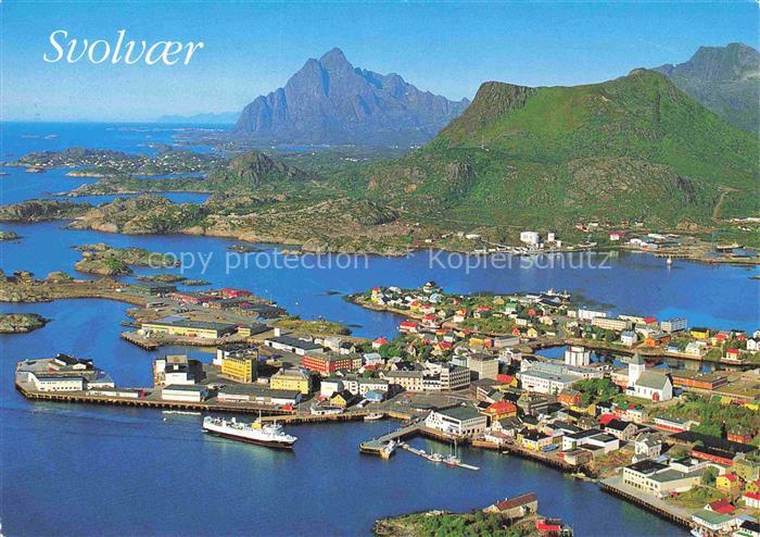 Svolvaer Norge Lofoten Luftbild