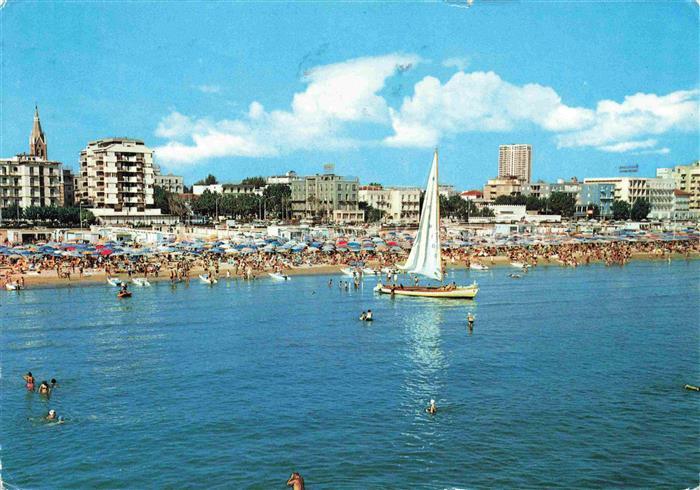 RIMINI IT Grand Hotel Ansicht des Strandes