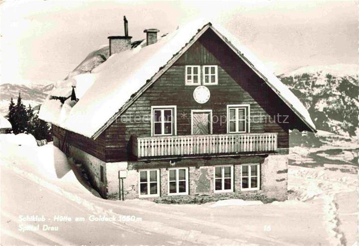 Goldeckhuette 2139m Spittal Drau Kaernten AT Schiklub