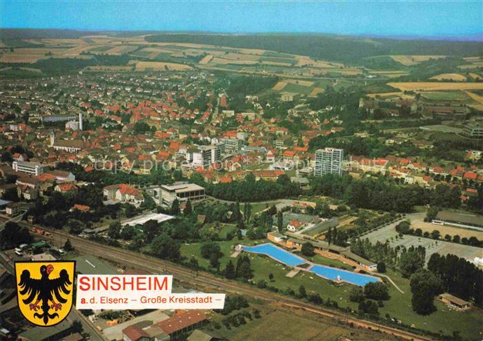 Sinsheim Elsenz Grosse Kreisstadt Luftbild