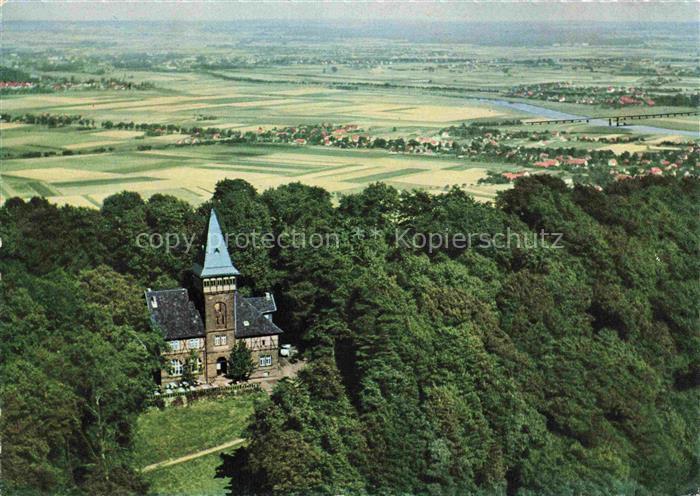 Wittekindsburg Porta Westfalica NRW Luftbild