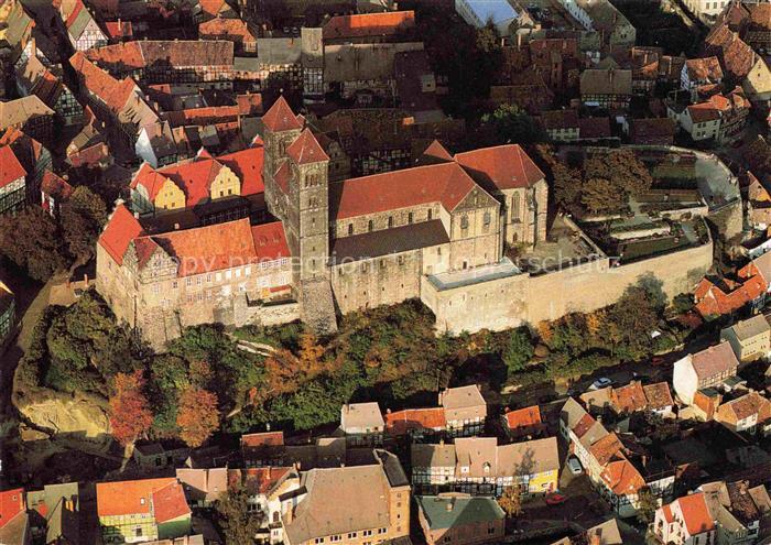 Quedlinburg Harz Luftbild Stifts Schlosskirche