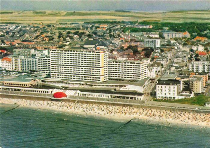 WESTERLAND Sylt Kurzentrum Luftbild Strand