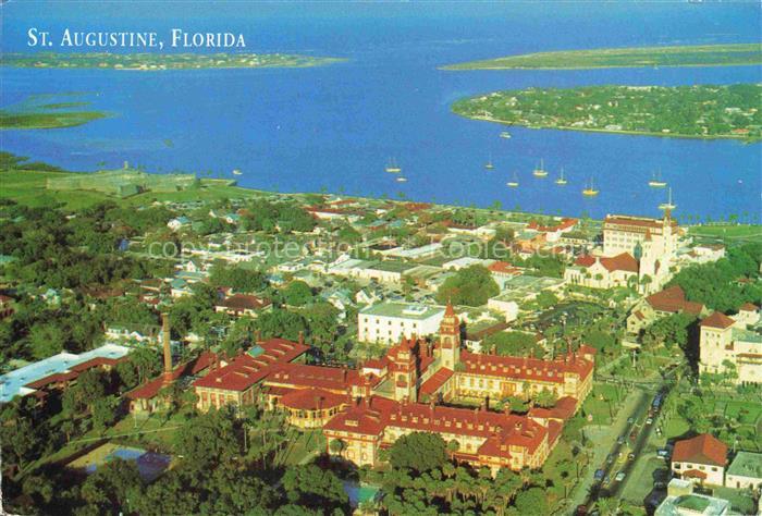 St Augustine Beach Florida USA Aerial View Luftbild  Schloss