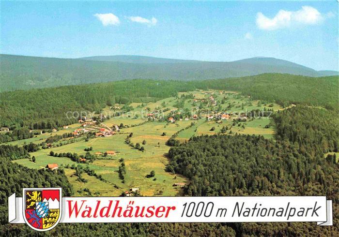 Waldhaeuser Neuschoenau Grafenau Bayerischer Wald Bayern Nationalpark Luftbild