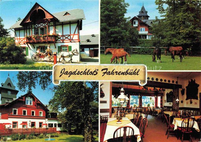 Kirchenlamitz Jagdschloss Fahrenbuehl Hotel Pension Pferde Kutsche
