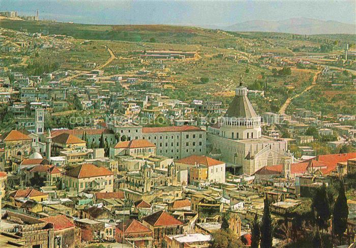 Nazareth  Illit Israel Basilika Teil Ansicht Luftbild