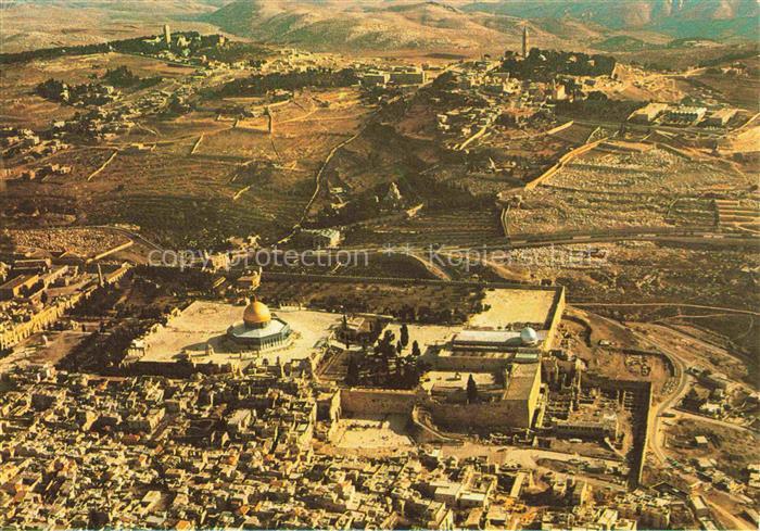 Jerusalem  Yerushalayim Israel Old City LuftbildWestern Wall Tempel