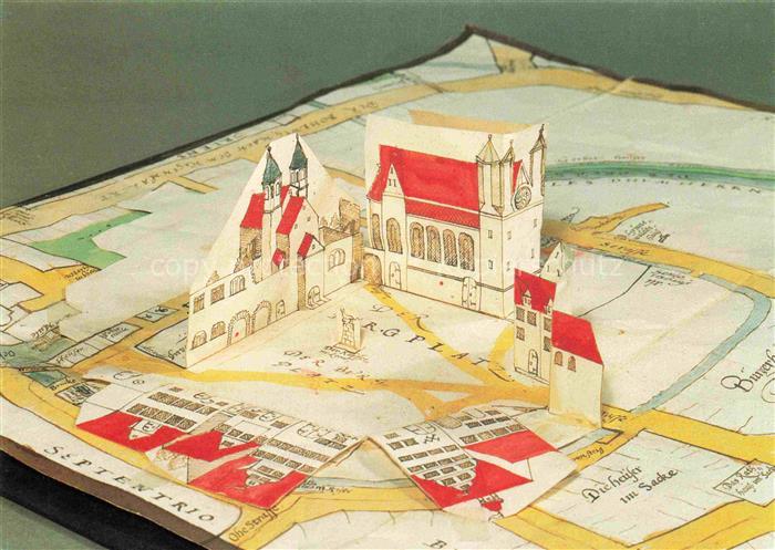 WOLFENBueTTEL Klappriss Burgplatz Nordwest