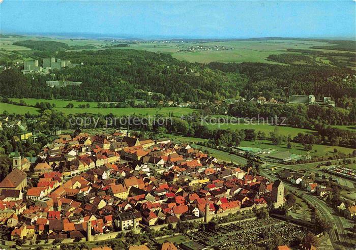 Bad Neustadt Saale Bayern Naturpark Bayrische Rhoen Luftbild