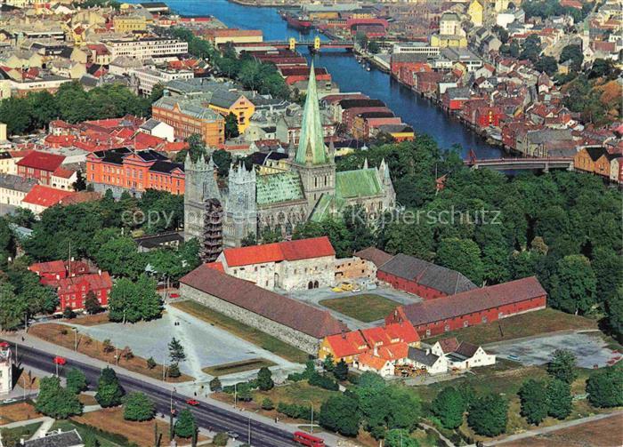 Trondheim Trondhjem Norge Luftbild Kirche Kloster