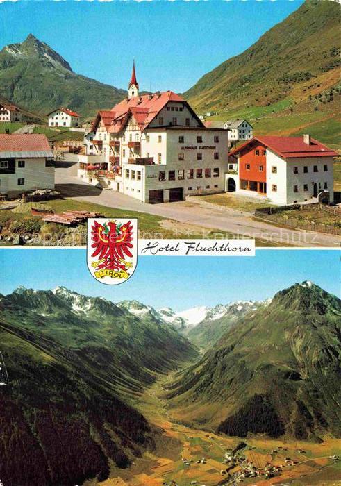 Galtuer Landeck Tirol AT Hotel Fluchthorn Luftbild