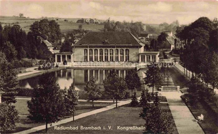Bad Brambach Vogtlandkreis Sachsen Radiumbad Kongresshalle