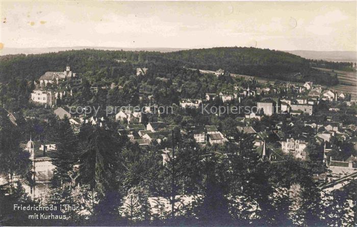 Friedrichroda Thueringen Fliegeraufnahme mit Kurhaus