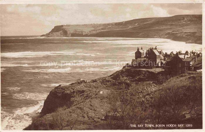 Robin Hoods Bay Scarborough UK Panorama