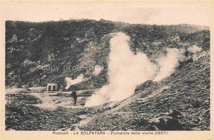 Pozzuoli Napoli Campania IT La Solfatara Fumarole della morte 1907