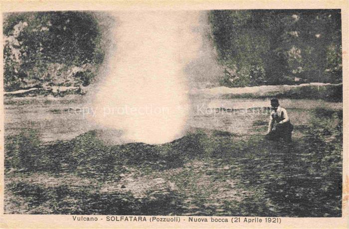Pozzuoli Napoli Campania IT Vulcano Solfatara Nuova bocca 1921