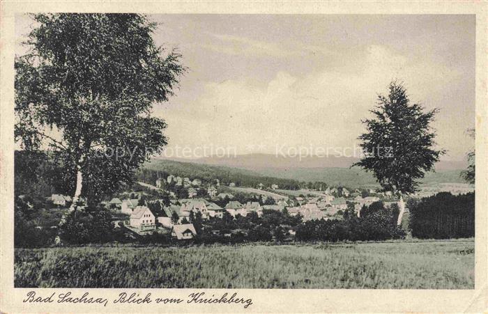 Bad Sachsa Osterode Harz Blick vom Knickberg