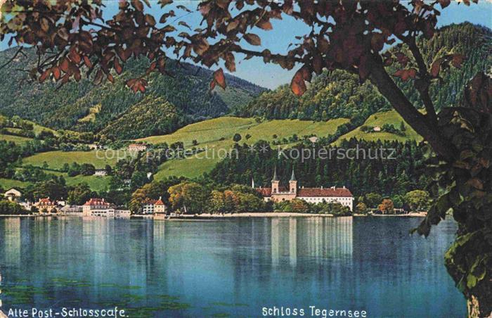 Tegernsee Bayern Schloss Tegernsee Alte Post Schlosscafe