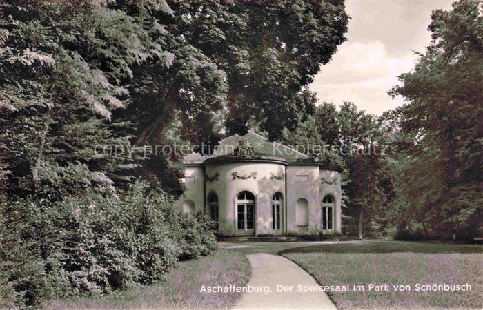ASCHAFFENBURG Main Bayern Speisesaal im Park von Schoenbusch