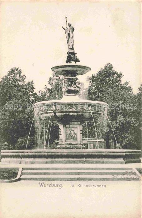 WueRZBURG Bayern St Kiliansbrunnen