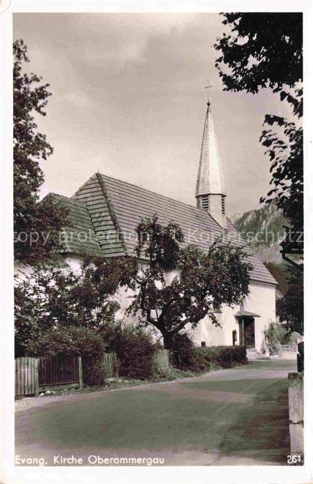 OBERAMMERGAU Bayern Ev Kirche