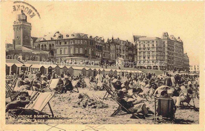 Knocke Knocke-sur-Mer KNOCKE-HEIST Belgie La Plage Bain de Soleil
