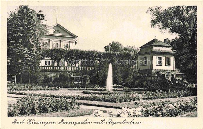 BAD KIssINGEN Rosengarten mit Regentenbau