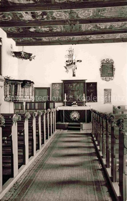 Hallig Langeness Kirche Inneres