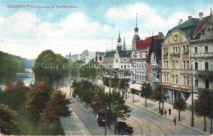 DuessELDORF  CITY Koenigsallee und Stadtgraben