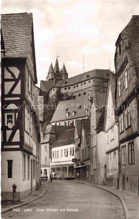 Diez Lahn Alter Winkel mit Schloss