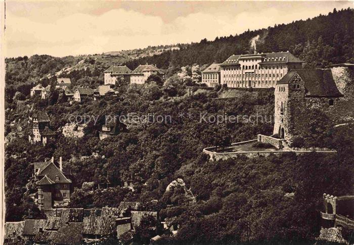 Bad Frankenhausen Thueringen Solbad Blick zum Weinberg