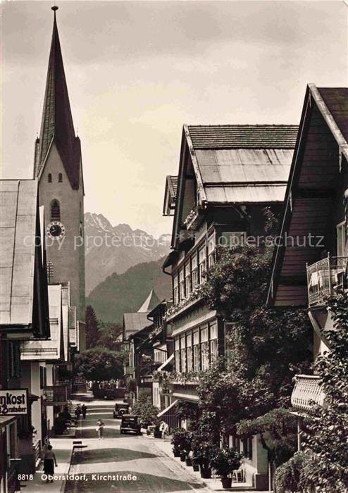 OBERSTDORF Bayern Kirchstrasse Kirche