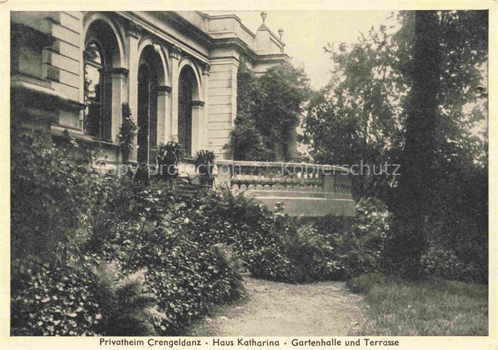 WITTEN  RUHR NRW Privatheim Crengeldanz Haus Katharina Gartenhalle und Terrasse