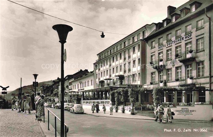 RueDESHEIM am Rhein Rheinstrasse mit Parkhotel Deutscher Hof