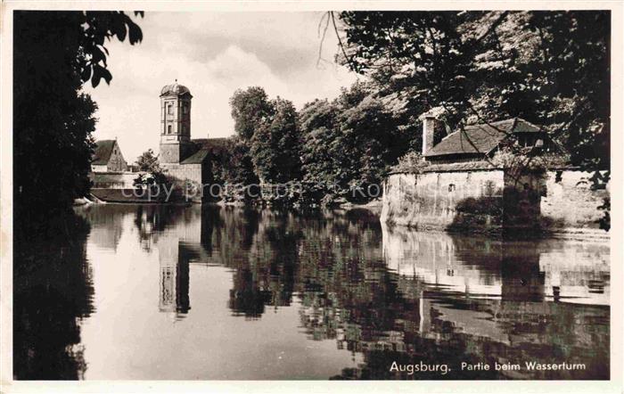 AUGSBURG  CITY Partie beim Wasserturm