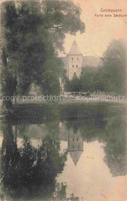 Gelnhausen Hessen Partie beim Schiffturm Feldpost