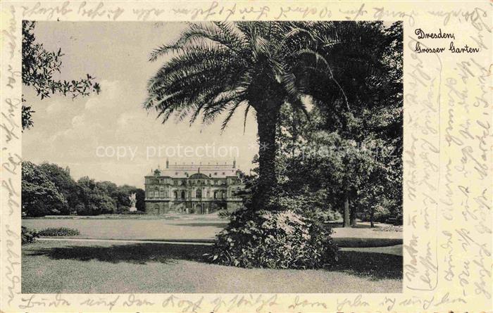 DRESDEN Elbe Grosser Garten Schloss