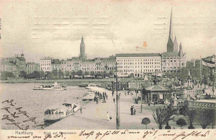 HAMBURG  CITY Blick auf Alsterdamm