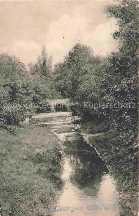 BAD NAUHEIM Parkmotiv Steinerne Bruecke