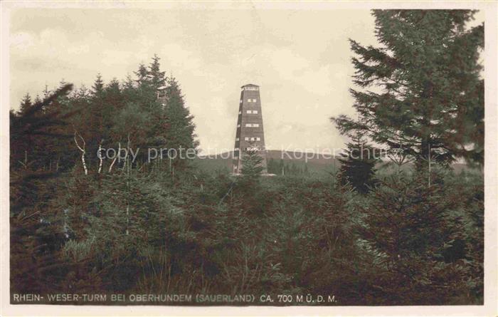 Oberhundem Kirchhundem OLPE NRW Rhein Weser Turm