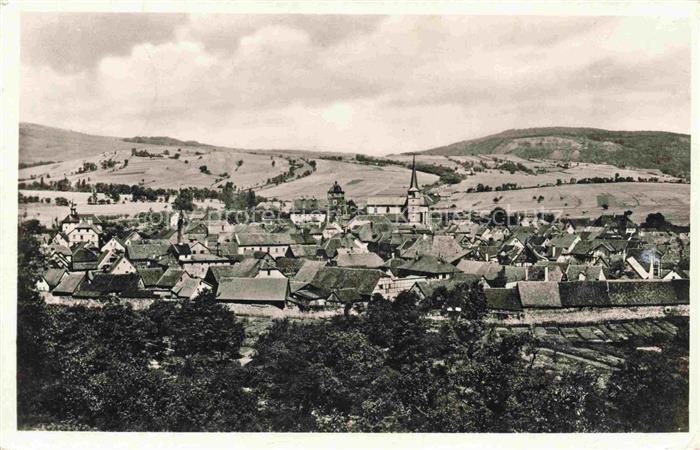 Bischofsheim  Rhoen Bayern Panorama