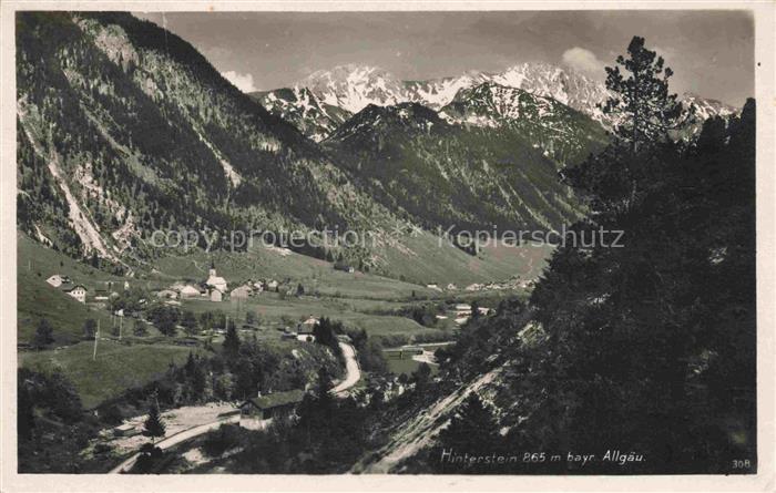 Hinterstein Bad Hindelang Oberallgaeu Bayern Panorama