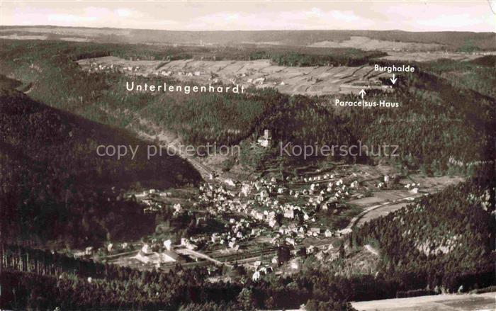 BAD LIEBENZELL BW Fliegeraufnahme mit Unterlengenhardt