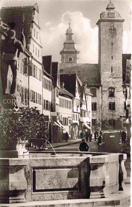 BAD MERGENTHEIM Burgstrasse Brunnen