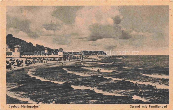 HERINGSDORF  Ostseebad Usedom Strand mit Familienbad