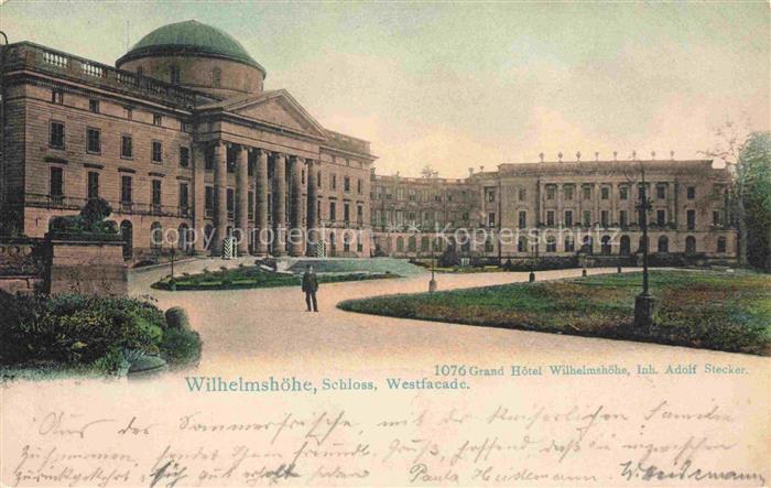 Wilhelmshoehe  KAssEL Schloss Westfassade