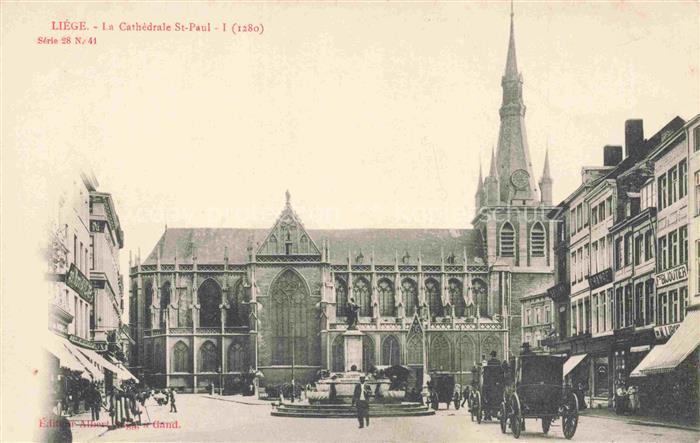 LIEGE  Luettich Luik Belgie Le Cathedrale St Paul